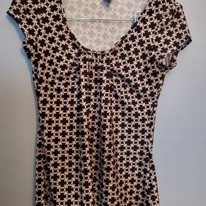 Cydney Max Black/Beige Patterned Shirt - Size S